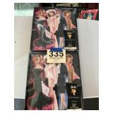 Two Barbie card collections