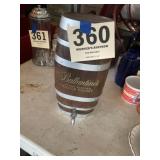 Ballantines blended scotch, whiskey decanter