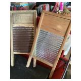Small vintage washboards One is glass , one is