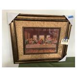 Last supper 26 x 30 religious framed print