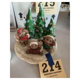 Lighted Christmas display