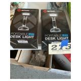 Two Mitanni portable LED desk lights