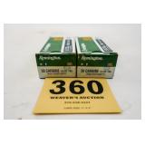 REMINGTON 30 CARBINE 110GR FMJ (40RDS/2BOXES)