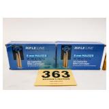 PPU RIFLE LINE 8MM MAUSER 196GR SP (40RDS/2BOXES)