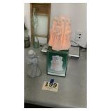 Guardian porcelain angel night light