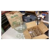 Vintage Punch Bowl Set 12 cups