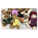 Boyd,s lot, one moose, one rabbit, one bunny, one