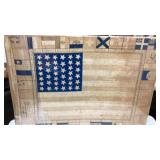 Rare 1875 39 star American flag for centennial