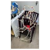 Lighted, angel outdoor Christmas display