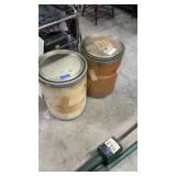 Cardboard, barrels,p  Sprout Waldron. 21 x 16"