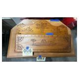 Vintage wall hang paper/mail holder 25 x 17"