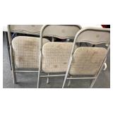 3 folding chairs/ some stains