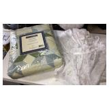 New King quilt and bedskirt