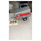 Metal U-Haul trailer