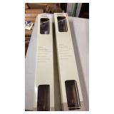 2- 24" silver tone towel bars / New