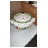 Celebration home cookie jar/soup terrene