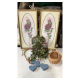 Home Interiors pictures and candle sconce and