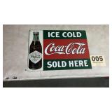 Modern metal Coca-Cola sign