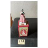Victorian Coca-Cola lady figurine collection with
