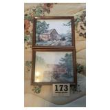 Lot of 2 Coca-Cola framed prints
