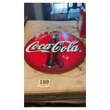 Coca-Cola 1990ï¿½s advertising sign  not metal