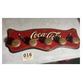 Neat wooden advertising Coca-Cola coat rack