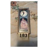 Coca-Cola battery operated Mantle Clock