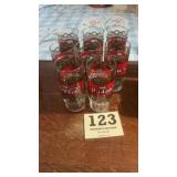 Lot of 8 Coca-Cola Pungieï¿½s Glass drink glasses