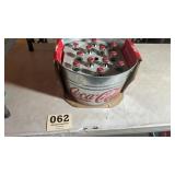 Advertising Coca-Cola wash tub with Coke bottles