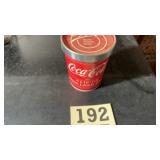 Old advertising Coca-Cola container