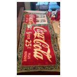 Lot of 3 Coca-Cola floor mats two are alike