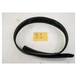 BLACK LEATHER GUN BELT