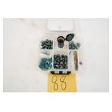 ASSORTED PELLETS AND LEAD CAST BULLETS