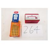 1 BOX OF WIN 17HMR, PARTIAL BOX CCI 22MAG