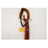 LARGER REVOLVER SHOULDER HOLSTER IN BROWN LEATHER