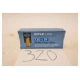 PPU 7.62X39 123GR SP RN 1 BOX(20 RNDS)