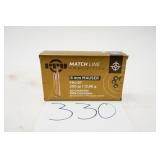 PPU 8MM MAUSER MATCH FMJ 200GR 1 BOX(20 RNDS)