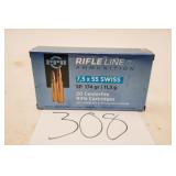 PPU 7.5X55 SWISS 174GR SP 1 BOX(20 RNDS)