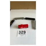 HO gauge Flat cars in Santa Fe caboose