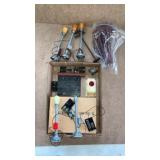 Lionel lamp, post and electric line set in