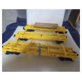 3 Lionel Log Cars, 1 works, 2 need work