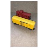 Lionel 6656 cattle car and 6257 caboose