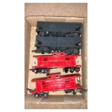 American flyer cabooses and ore cars lot
