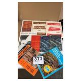 Assorted model train guides