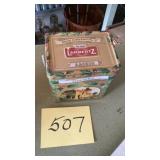 Lambertz music, box, tin