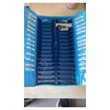 Sports card case with contents