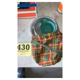 Girl Scout Mess Kit and canteen bag