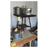 Wooden End Table contents NOT included