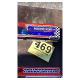 Matchbox Maxwell house racing tractor trailer