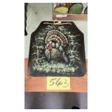 Wild turkey wall hang home decor on slate